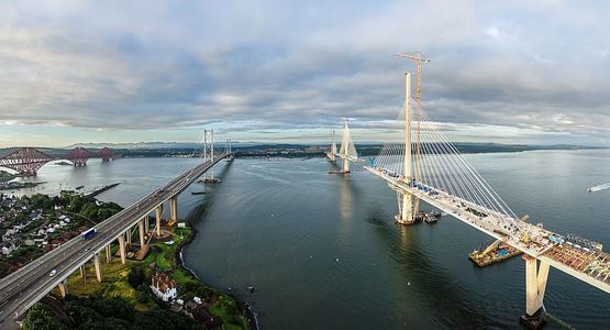 The Queensferry Crossing, Edinburg in Scotland