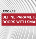 Lesson 16: Define parameter of doors with smartpart