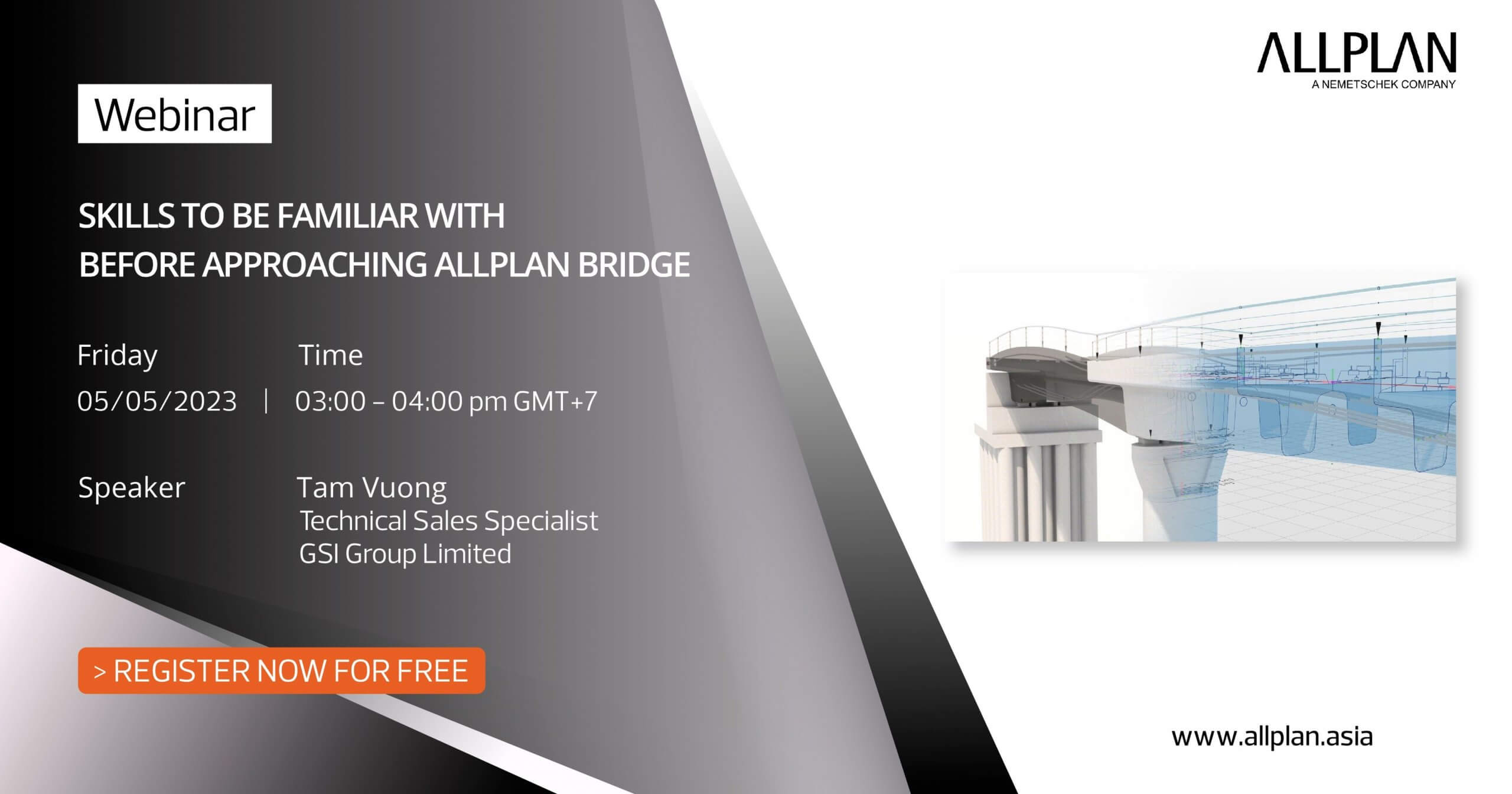allplan bridge; bridge design software; bridge building software; bridge analysis software; parametric bridge modelling; allplan engineering; automated bridge design; structural model; rebar;